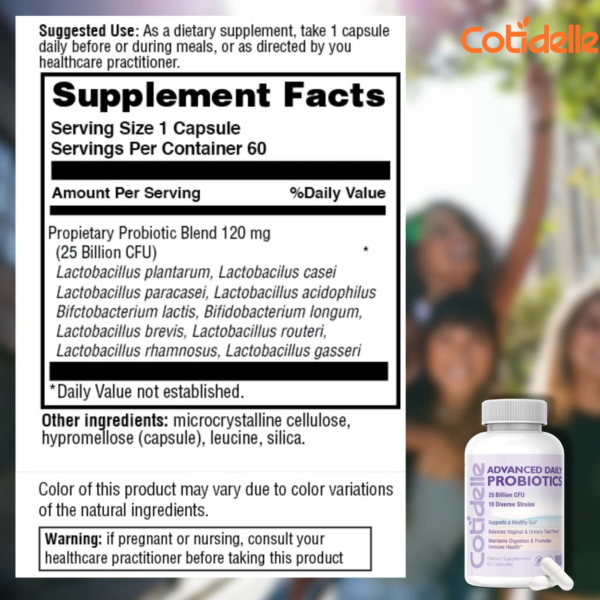 Probiotics 25CFU 10 strains clinically searched