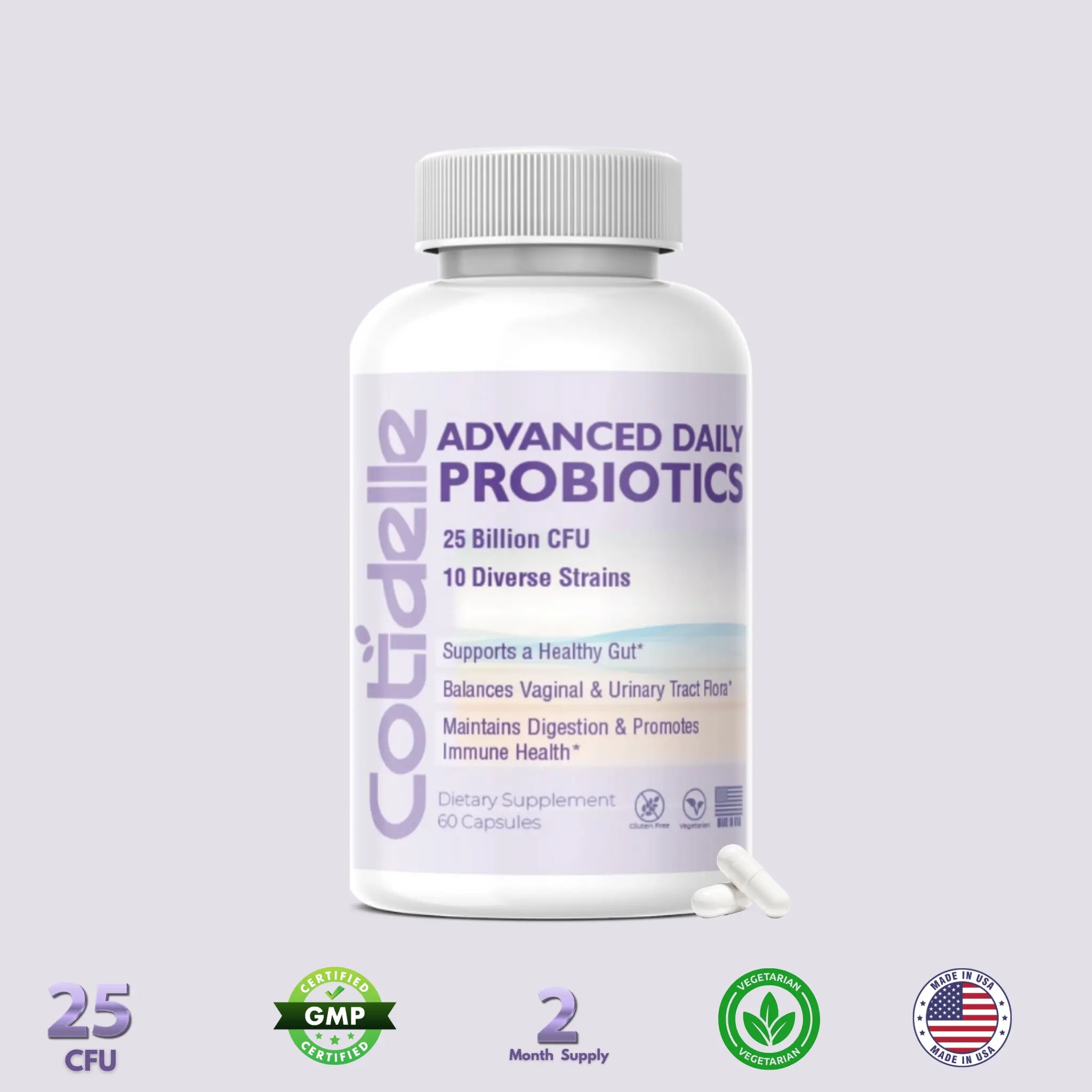 Daily probiotics to support healthy Gut Balanced Vaginal and Urinary Tract Flora