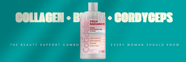 collagen biotin cordyceps cotidelle a bottle  every woman should know