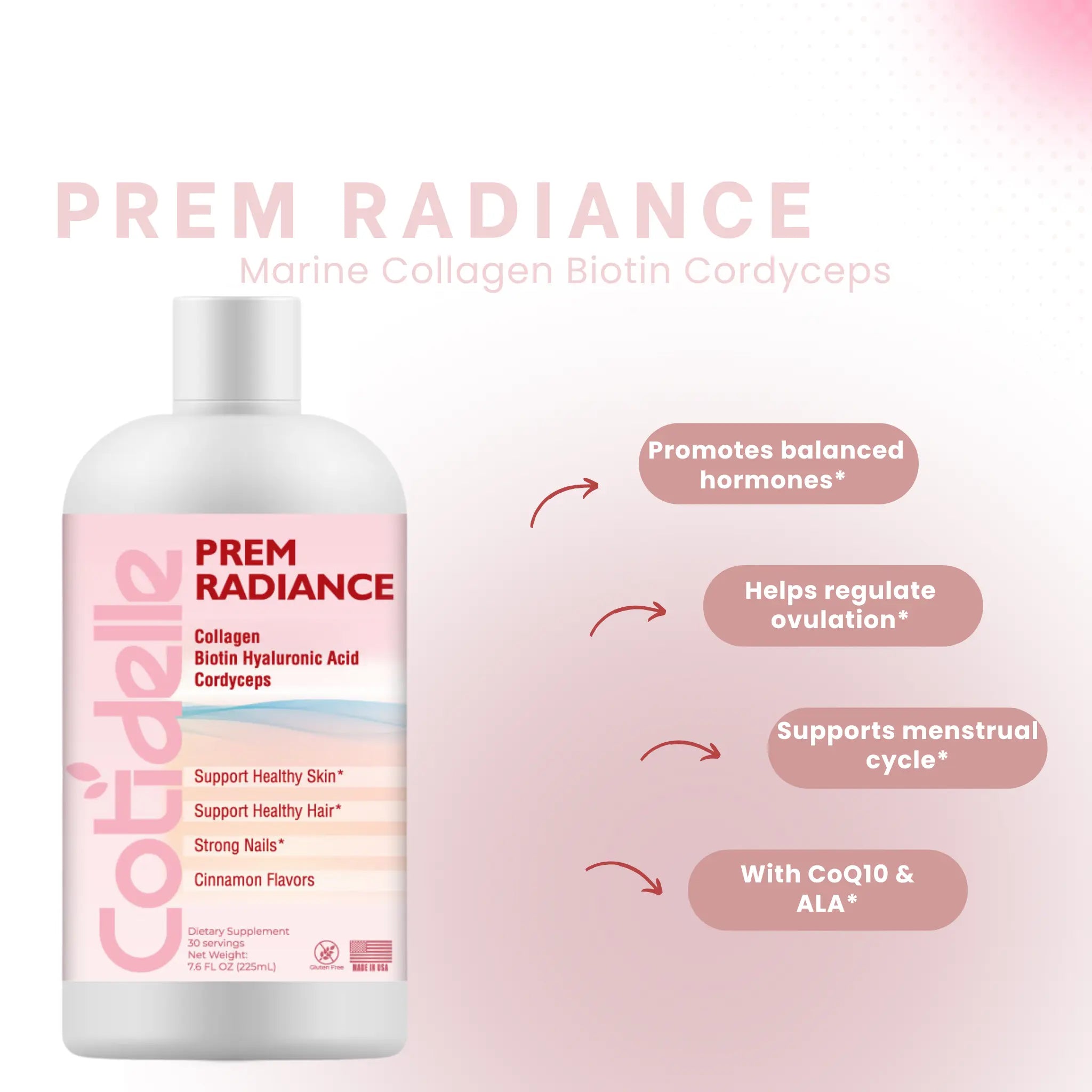 Promotes Balanced Hormones, Helps Regulate ovulation supports menstrual cycle