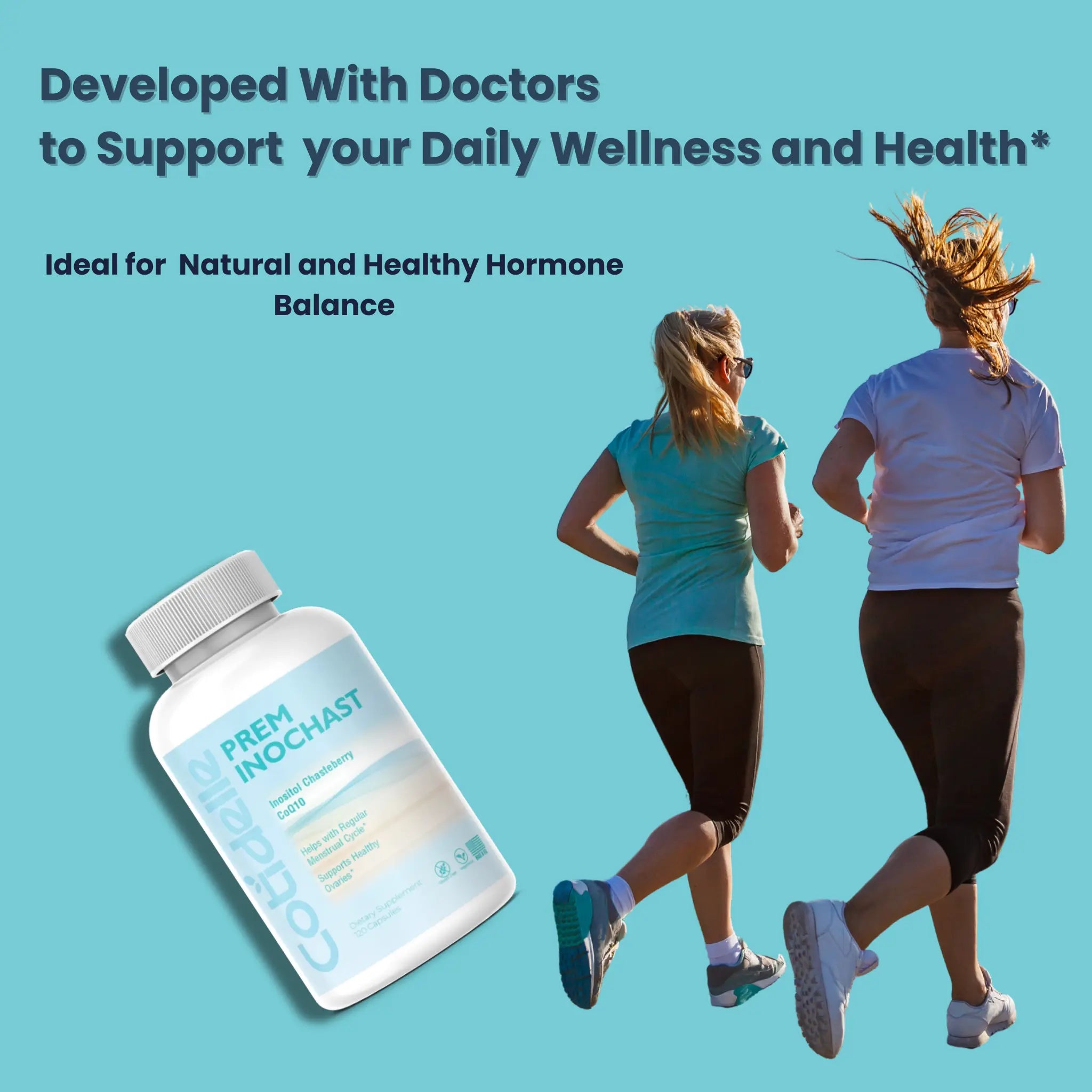 Prem Inochast-A Dietary Supplement for Women to Support Hormone Balance, Menstrual Cycle and Healthy Ovarian Function with Chromium,CoQ10,ALA cotidelle