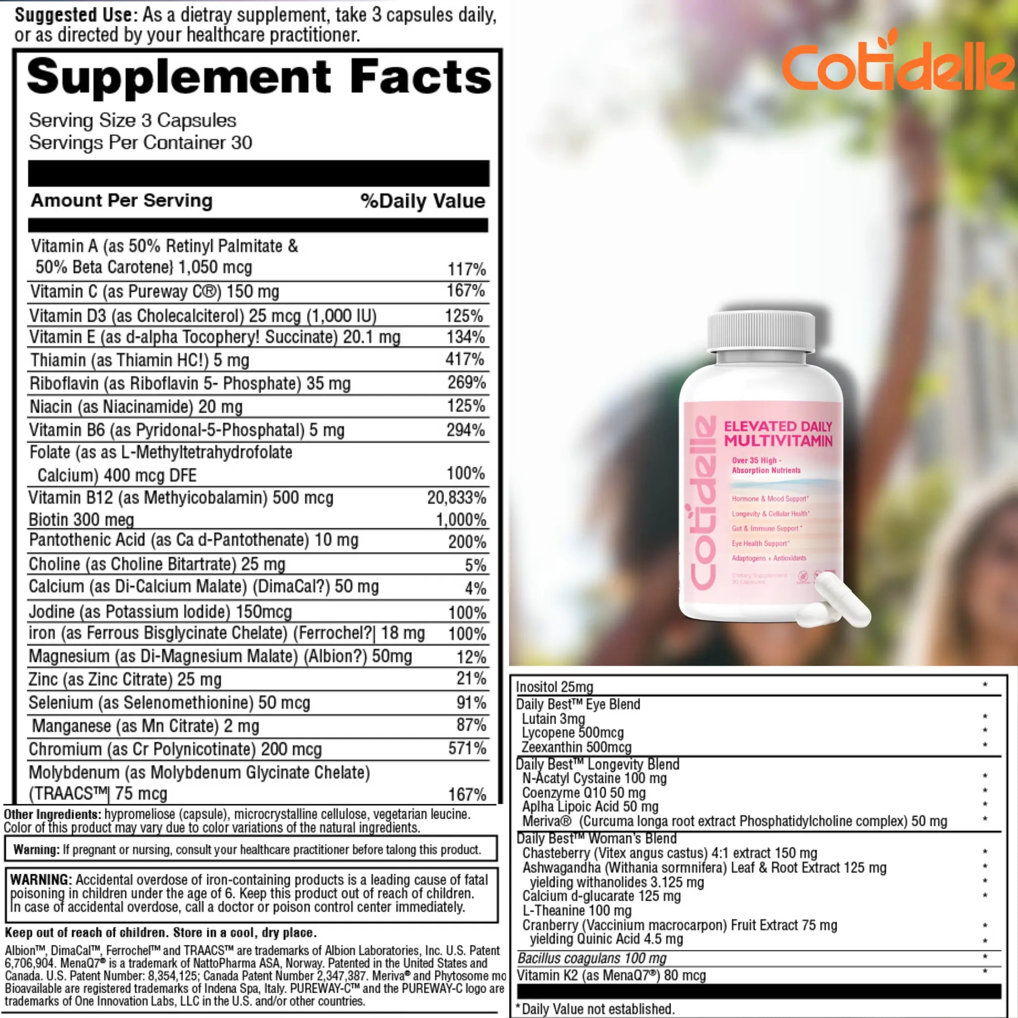 Inositol Chasterberry ashwagandha cranberry  for women