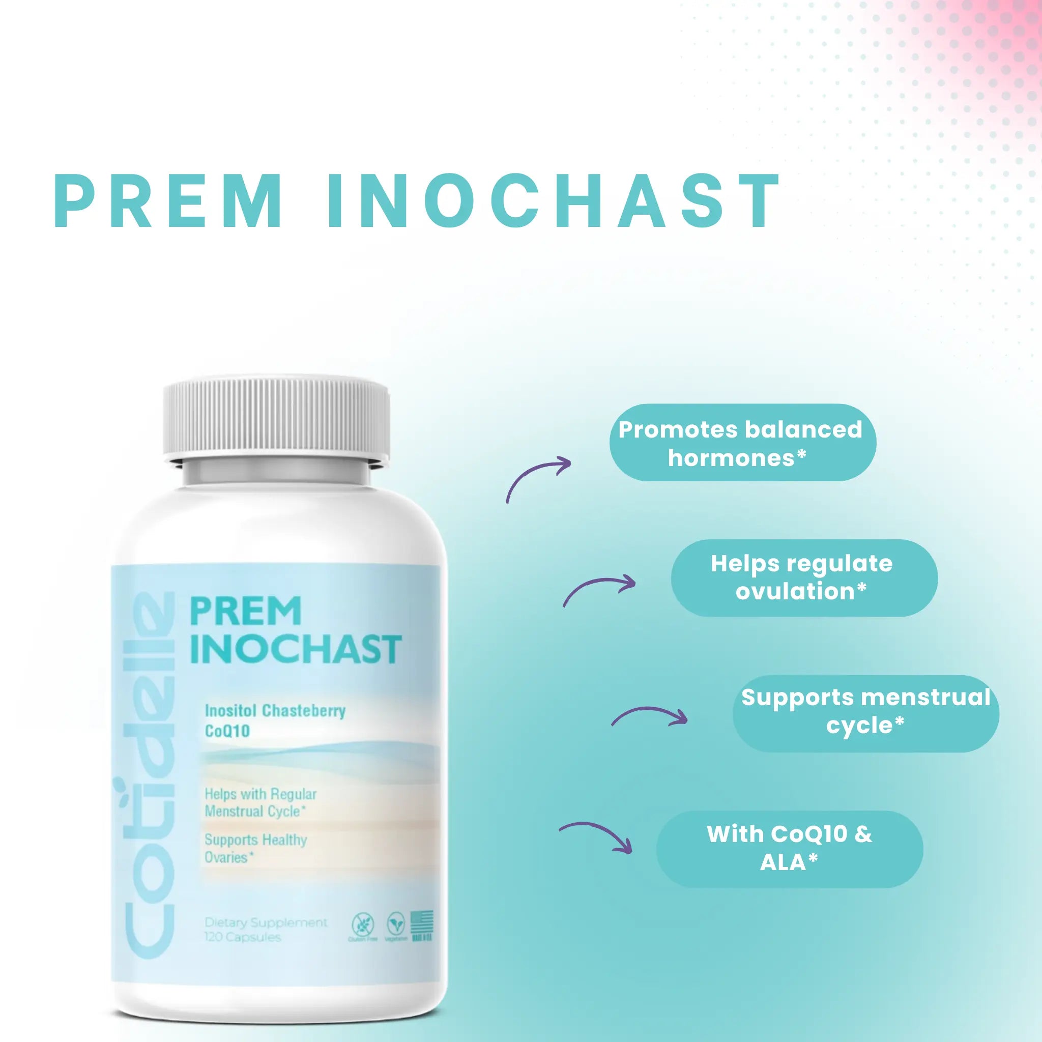 Promotes balanced hormones helps regulate ovulation support  menstrual cycle