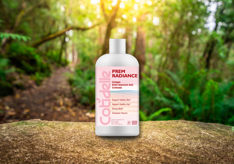 Prem Radiance bottle for Healthy skin,hair and nails witrh Collagen and Cordyceps